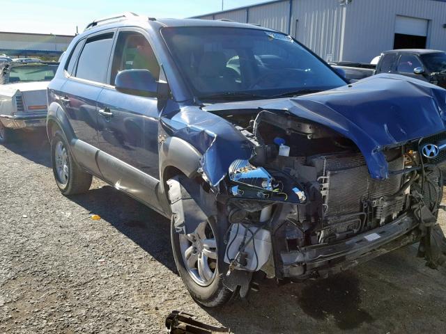 KM8JN12D78U885793 - 2008 HYUNDAI TUCSON SE BLUE photo 1