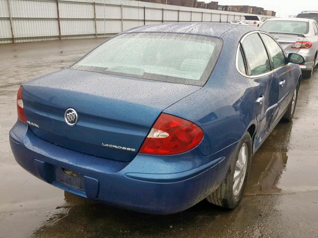 2G4WC532551240020 - 2005 BUICK LACROSSE C BLUE photo 4