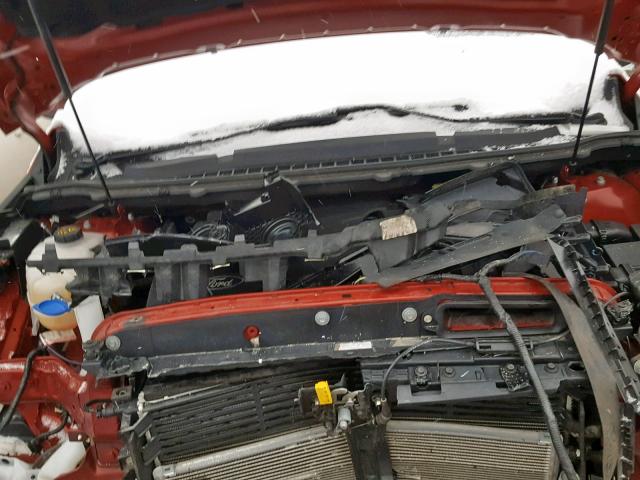 2FMTK4K89FBB25986 - 2015 FORD EDGE TITAN RED photo 7