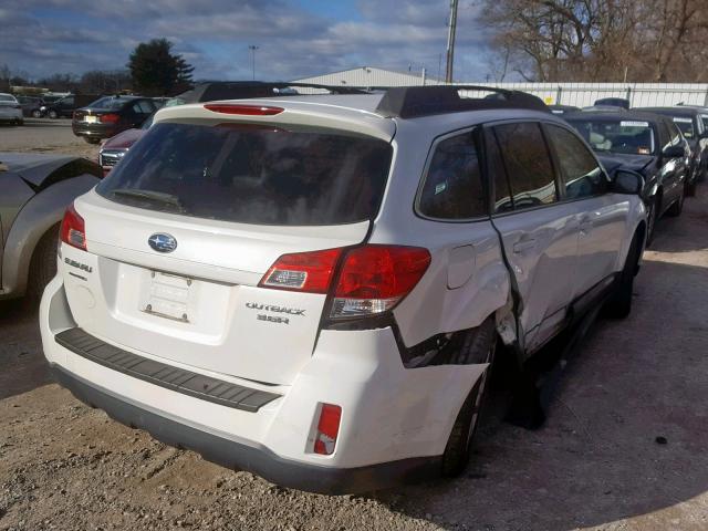 4S4BRDKC4A2335051 - 2010 SUBARU OUTBACK 3. WHITE photo 4