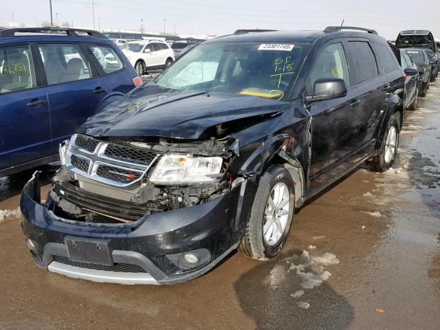 3C4PDDBG7HT512602 - 2017 DODGE JOURNEY SX BLACK photo 2