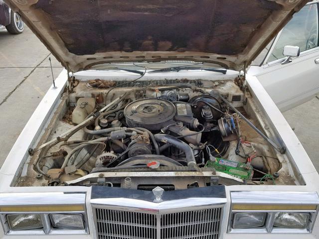 1C3BF66P2FX661449 - 1985 CHRYSLER FIFTH AVEN WHITE photo 7