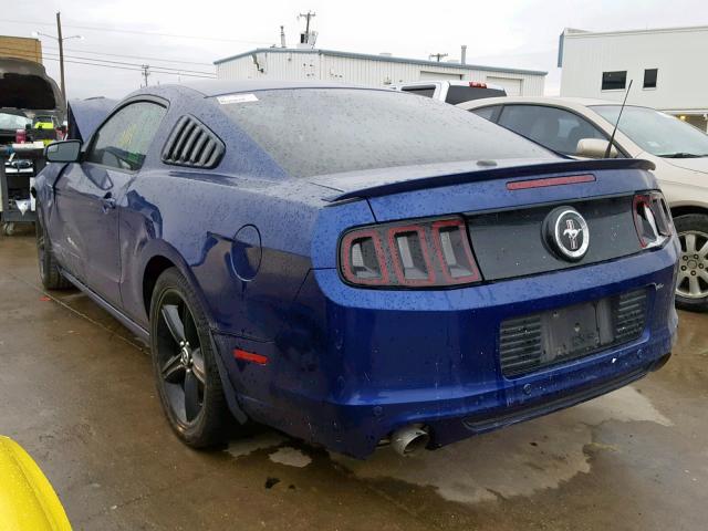 1ZVBP8AM0D5251241 - 2013 FORD MUSTANG Синий фото 3
