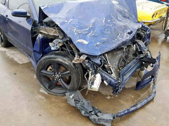 1ZVBP8AM0D5251241 - 2013 FORD MUSTANG Синий фото 9