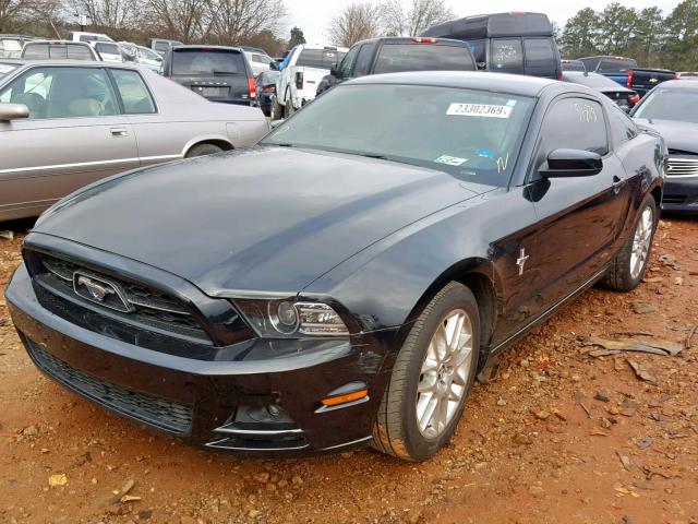 1ZVBP8AM7E5273609 - 2014 FORD MUSTANG BLACK photo 2