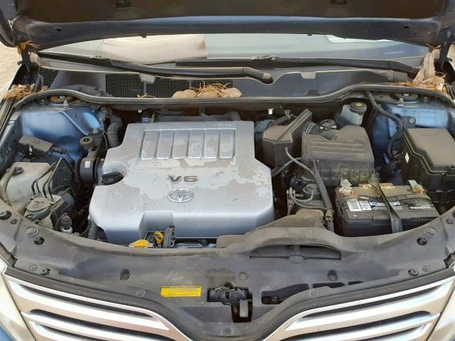 4T3ZK11A99U008153 - 2009 TOYOTA VENZA BASE BLUE photo 7