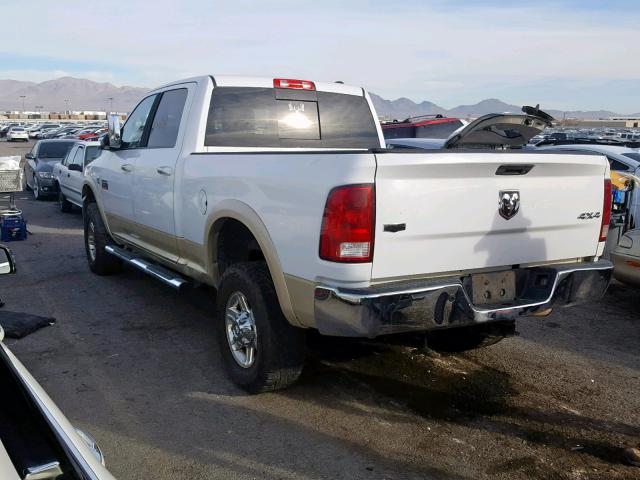 3D7UT2CL0BG537224 - 2011 DODGE RAM 2500 WHITE photo 3