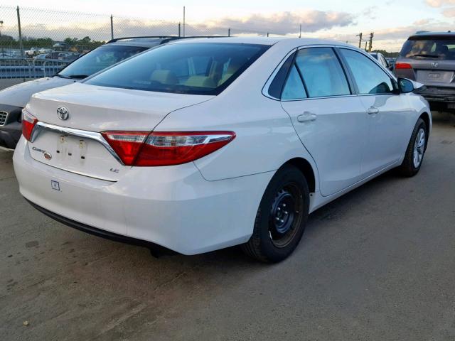 4T4BF1FK0FR500457 - 2015 TOYOTA CAMRY LE WHITE photo 4