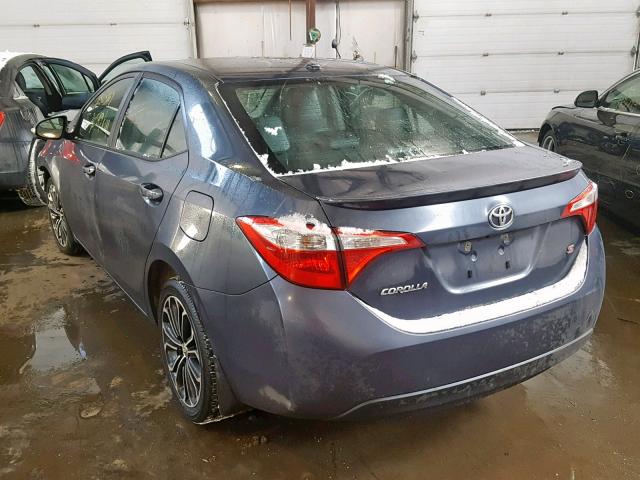 2T1BURHE8GC706988 - 2016 TOYOTA COROLLA L ლურჯი ფოტო 3