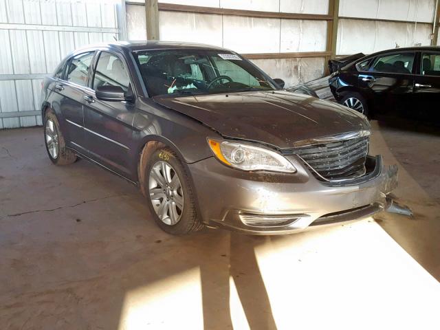 1C3CCBAB0CN316963 - 2012 CHRYSLER 200 LX GRAY photo 1