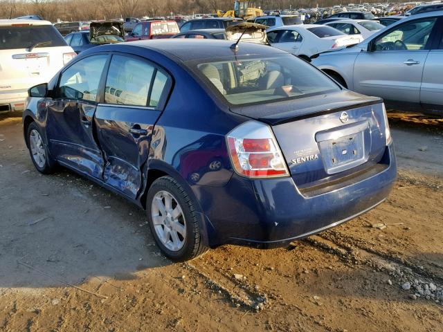 3N1AB61E78L624116 - 2008 NISSAN SENTRA 2.0 BLUE photo 3