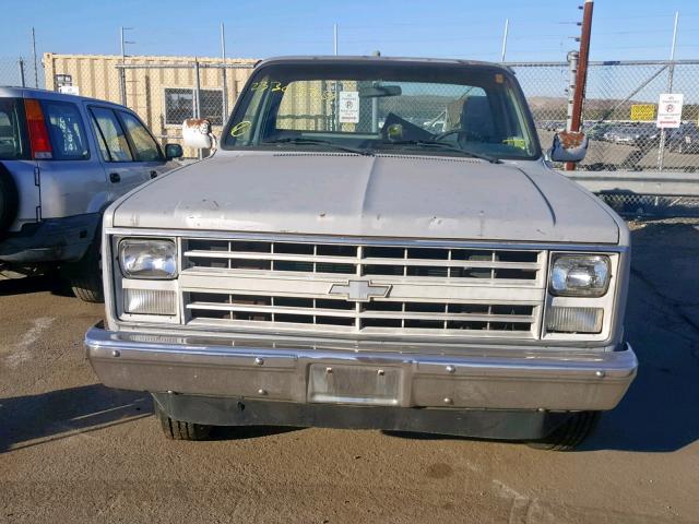 2GCFC24H0F1114543 - 1985 CHEVROLET C20 GRAY photo 9