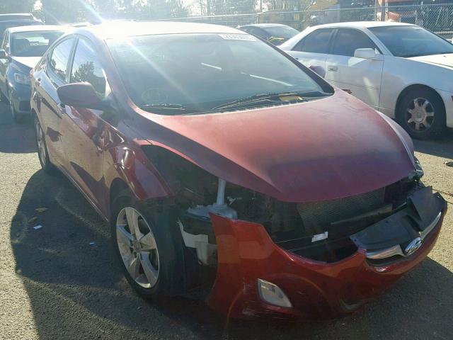 5NPDH4AE1DH208733 - 2013 HYUNDAI ELANTRA GL ბურგუნდია ფოტო 1