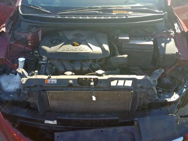 5NPDH4AE1DH208733 - 2013 HYUNDAI ELANTRA GL ბურგუნდია ფოტო 7