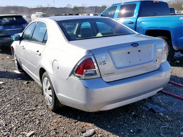 3FAFP06Z76R153310 - 2006 FORD FUSION S SILVER photo 3