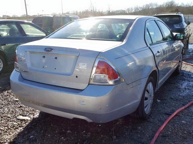 3FAFP06Z76R153310 - 2006 FORD FUSION S SILVER photo 4