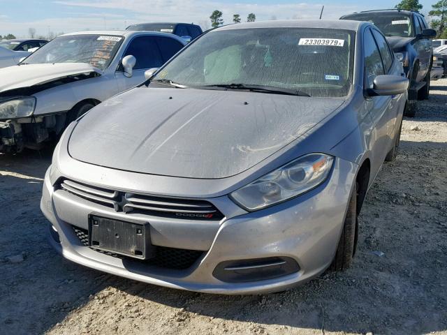 1C3CDFAA0FD338015 - 2015 DODGE DART SE GRAY photo 2