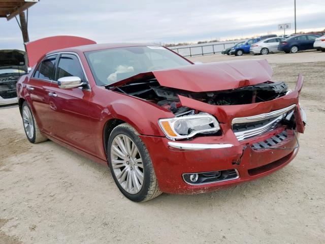 2C3CCAEG3EH105719 - 2014 CHRYSLER 300C RED photo 1