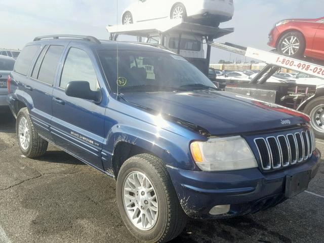 1J4GX58S42C323945 - 2002 JEEP GRAND CHER BLUE photo 1