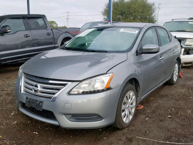 3N1AB7AP7DL699724 - 2013 NISSAN SENTRA S 灰色 照片 2