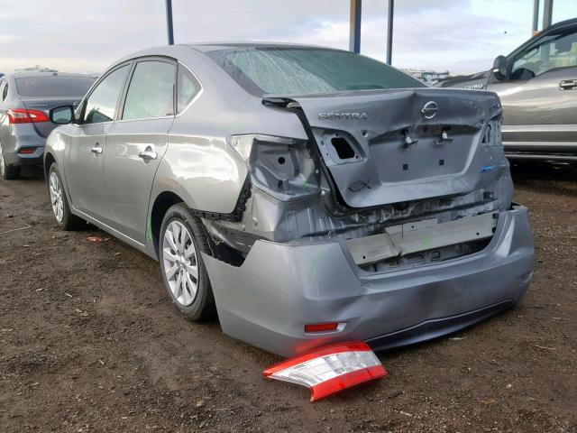 3N1AB7AP7DL699724 - 2013 NISSAN SENTRA S 灰色 照片 3