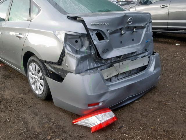 3N1AB7AP7DL699724 - 2013 NISSAN SENTRA S 灰色 照片 9