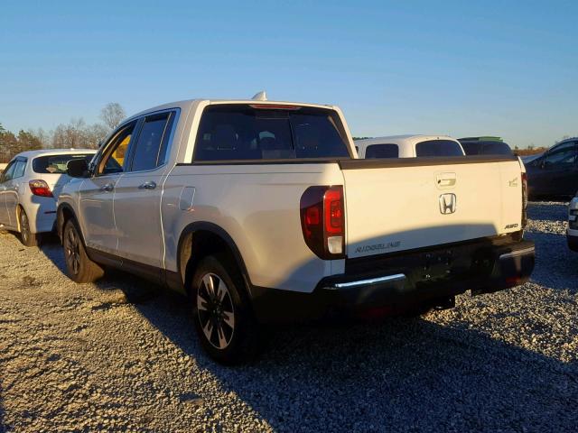 5FPYK3F77HB035352 - 2017 HONDA RIDGELINE WHITE photo 3