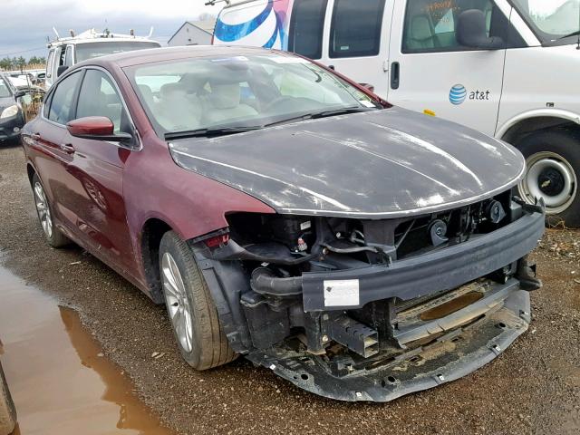 1C3CCCAB0GN183410 - 2016 CHRYSLER 200 LIMITE BURGUNDY photo 1