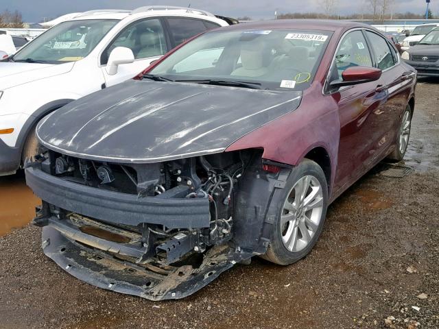 1C3CCCAB0GN183410 - 2016 CHRYSLER 200 LIMITE BURGUNDY photo 2