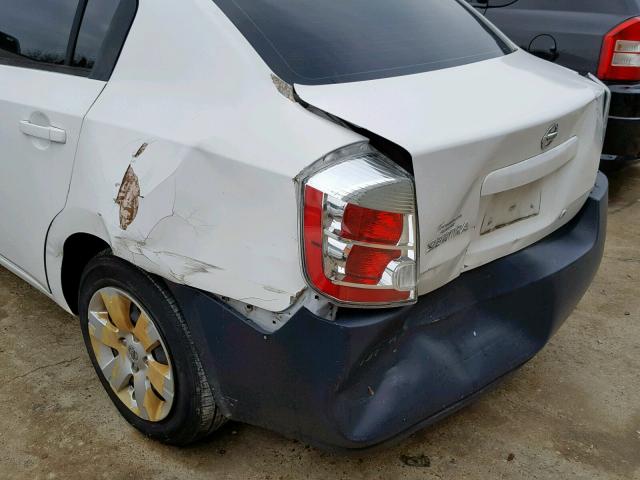 3N1AB61E07L653746 - 2007 NISSAN SENTRA 2.0 WHITE photo 9