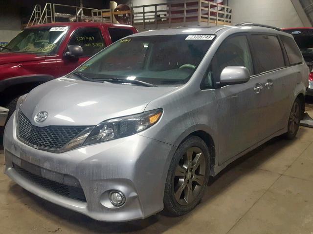 5TDXK3DC8ES521342 - 2014 TOYOTA SIENNA SPO SILVER photo 2