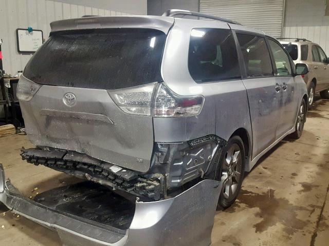 5TDXK3DC8ES521342 - 2014 TOYOTA SIENNA SPO SILVER photo 4