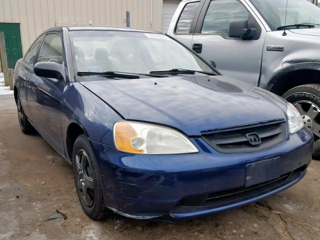 1HGEM22523L012217 - 2003 HONDA CIVIC LX BLUE photo 1