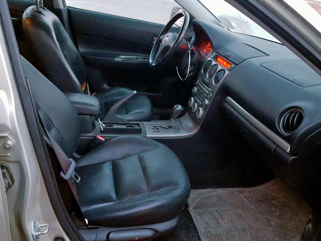 1YVHP83D055M30031 - 2005 MAZDA 6 S GRAY photo 5