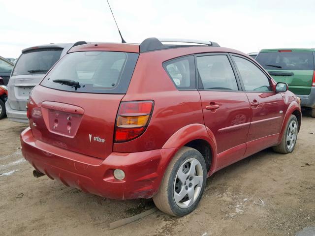 5Y2SL63895Z411470 - 2005 PONTIAC VIBE MAROON photo 4