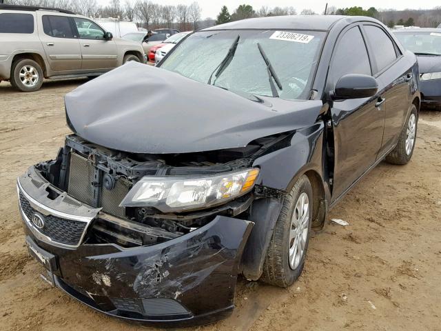 KNAFU4A29C5475091 - 2012 KIA FORTE EX BLACK photo 2