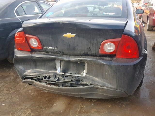 1G1ZC5E09CF191349 - 2012 CHEVROLET MALIBU 1LT BLACK photo 9