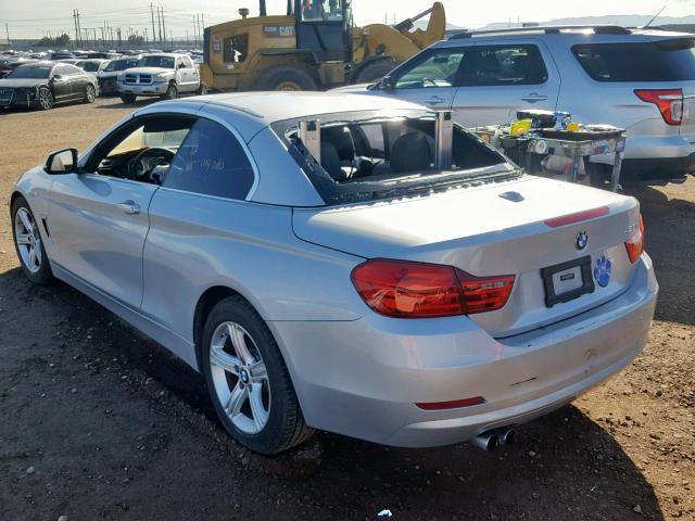 WBA3V5C55EP747978 - 2014 BMW 428 I 银色 照片 3