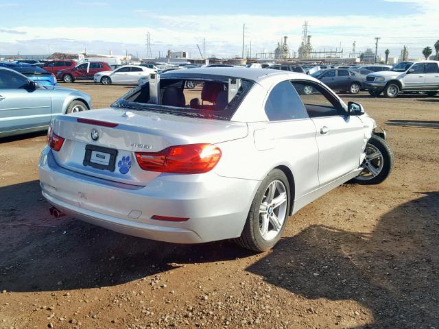 WBA3V5C55EP747978 - 2014 BMW 428 I 银色 照片 4