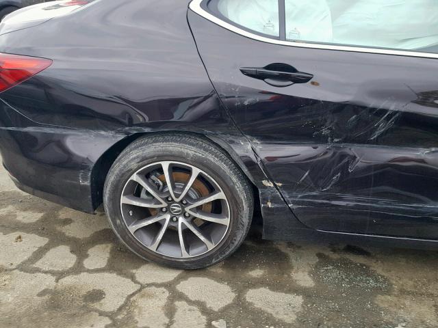 19UUB2F5XFA017399 - 2015 ACURA TLX TECH შავი ფოტო 9