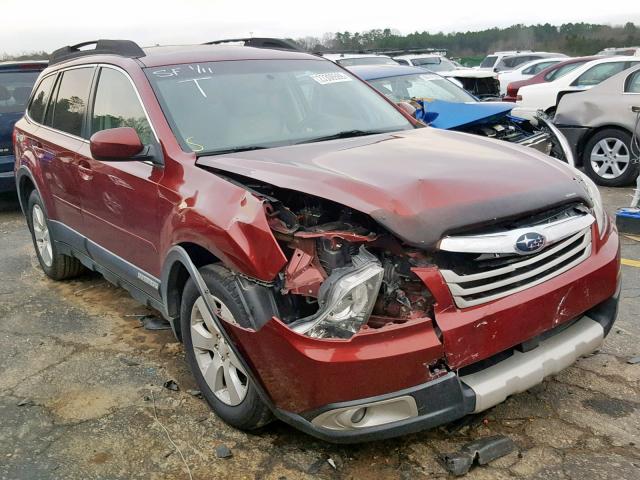 4S4BRDLC9B2406647 - 2011 SUBARU OUTBACK 3. RED photo 1