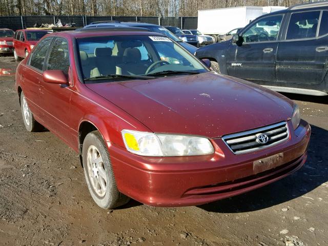 4T1BG22K01U814895 - 2001 TOYOTA CAMRY BURGUNDY photo 1