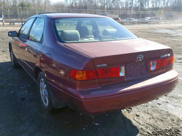 4T1BG22K01U814895 - 2001 TOYOTA CAMRY BURGUNDY photo 3