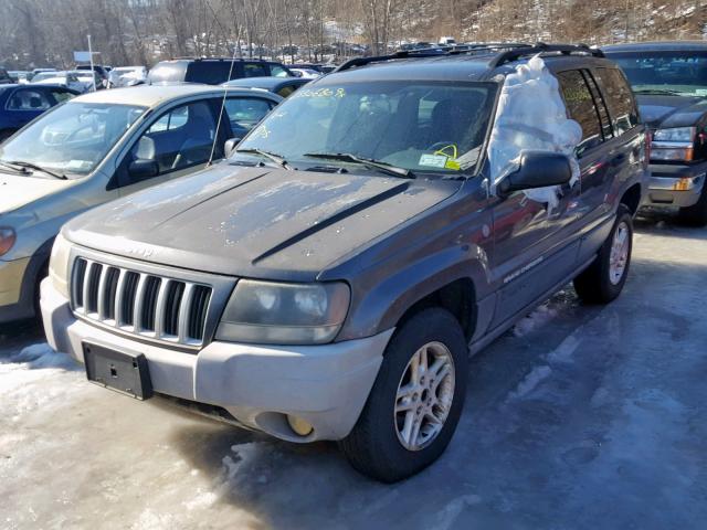 1J4GW48S34C330305 - 2004 JEEP GRAND CHER GRAY photo 2