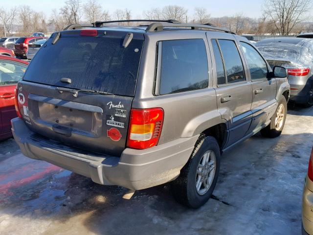 1J4GW48S34C330305 - 2004 JEEP GRAND CHER GRAY photo 4