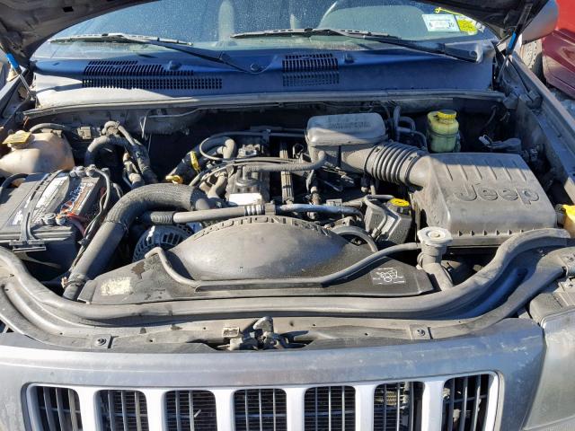 1J4GW48S34C330305 - 2004 JEEP GRAND CHER GRAY photo 7