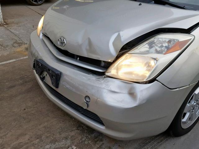 JTDKB20U653008448 - 2005 TOYOTA PRIUS SILVER photo 9
