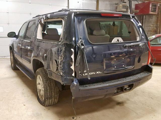 1GKFK16398J159542 - 2008 GMC YUKON XL K BLUE photo 3