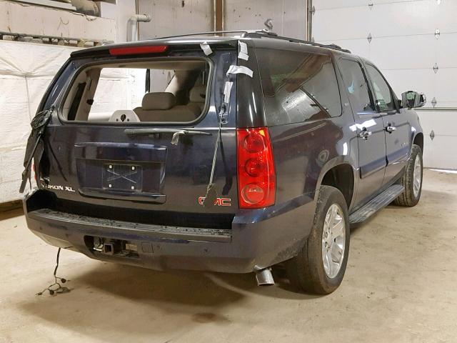 1GKFK16398J159542 - 2008 GMC YUKON XL K BLUE photo 4