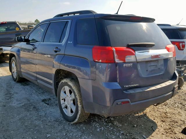 2GKALSEK7D6328485 - 2013 GMC TERRAIN SL BLUE photo 3